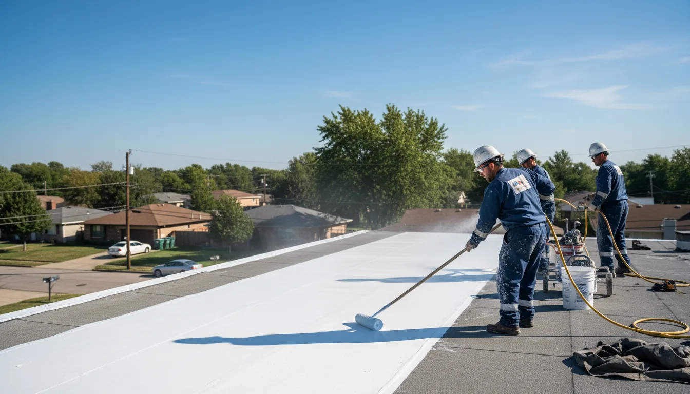 Commercial roof coating in Bellaire, OH near me